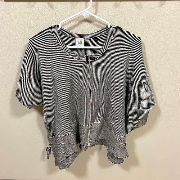 Cabi zip sweater with ties - Picture 1 of 3
